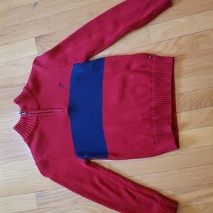 Nautica 1/4 zip 100% cotton color block sweater